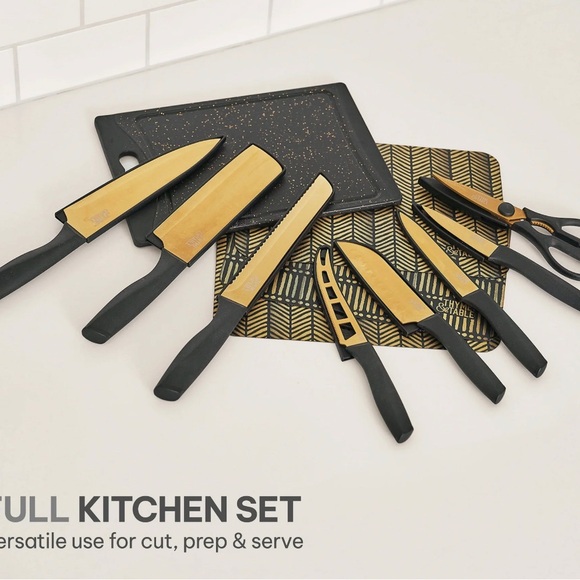 20pc Cutlery Set with Cutting Board and 3 Mats - Picture 3 of 3